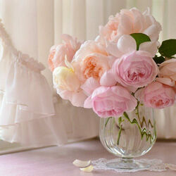 Пазл: Розовый букет