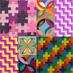 Пазл: Цветная геометрия