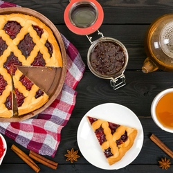 Пазл: Пирог с чаем