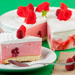 Пазл: Торт-мусс с малиной