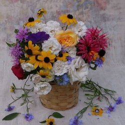 Пазл: Радужный букет