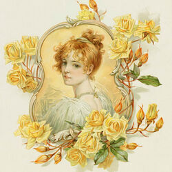 Пазл: Винтажный портрет