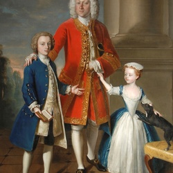 Пазл: Полковник Чарльз Ингрэм со своими детьми 