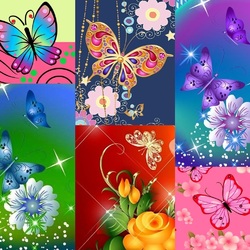 Пазл: Бабочки