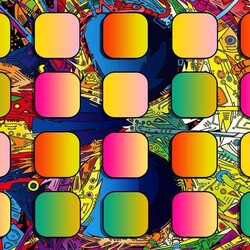 Пазл: Разноцветные квадратики