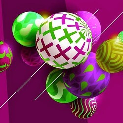 Пазл: Цветные шарики