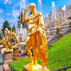 Пазл: Золотые фонтаны в Петергофе
