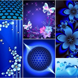 Пазл: В синих тонах