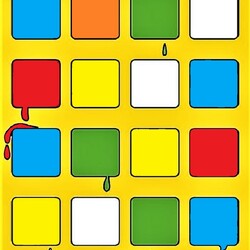 Пазл: Разноцветные квадратики