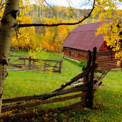 Пазл: Домик, где живет осень