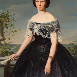 Пазл: Портрет элегантной женщины 