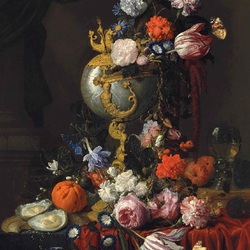 Пазл: Букет цветов в вазе наутилус