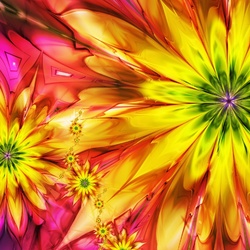 Пазл: Яркие цветы