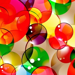 Пазл: Цветные пузыри
