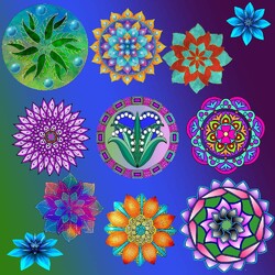 Пазл: Мандалы