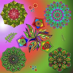 Пазл: Мандалы