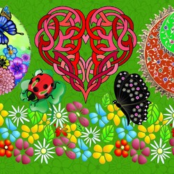 Пазл: Цветочная фантазия