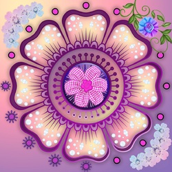 Пазл: Цветочная фантазия