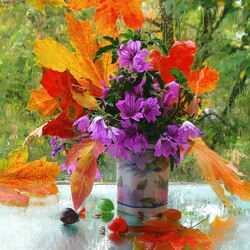 Пазл: Октябрьский дождь