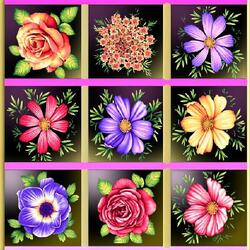 Пазл: Цветочный коллаж