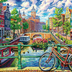 Пазл: Амстердамский канал