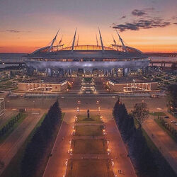 Пазл: Закатная перспектива