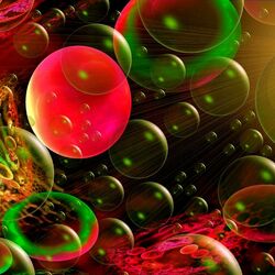 Пазл: Цветные пузырьки