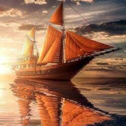 Пазл: Парусник