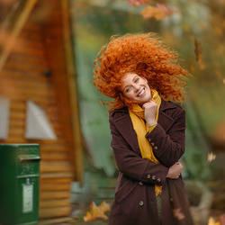 Пазл: Рыжее осеннее солнце