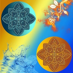 Пазл: Огонь и вода