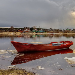 Пазл: Весна на реке Сясь