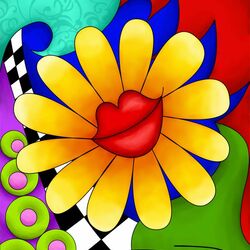 Пазл: Цветочный поцелуй 