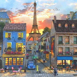 Пазл: Прогулки по Парижу 