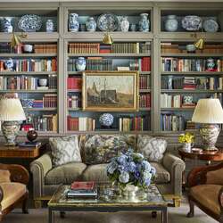Пазл: Интерьер домашней библиотеки