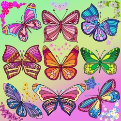 Пазл: Бабочки