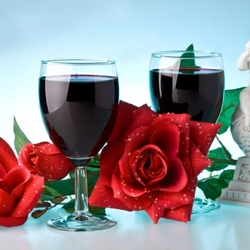 Пазл: Вино и розы