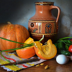 Пазл: Натюрморт с тыквой