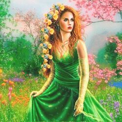 Пазл: Девушка -Весна