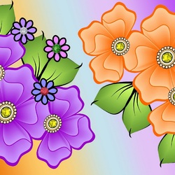 Пазл: Цветочная фантазия