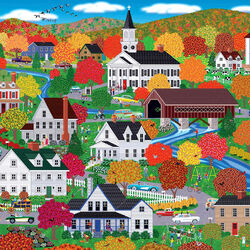 Пазл: Осень в Новой Англии