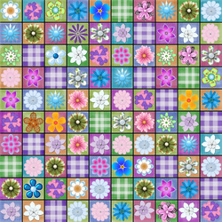 Пазл: Цветочная фантазия