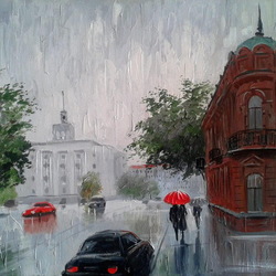Пазл: В городе дождь 