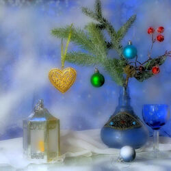 Пазл: В синих тонах