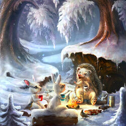 Пазл: Зимний кофе-брейк