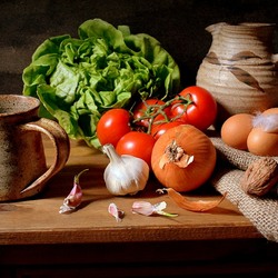 Пазл: Натюрморт с овощами