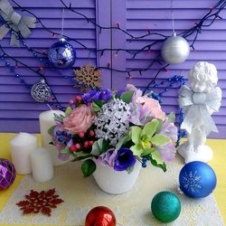 Пазл: Фарфоровый букет