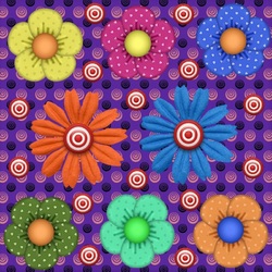 Пазл: Цветочная фантазия