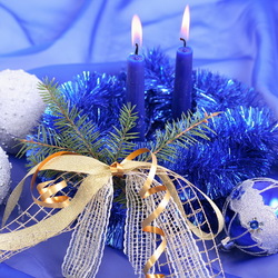 Пазл: Новогодние свечи