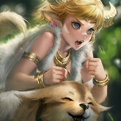 Пазл: Мальчик и его пес