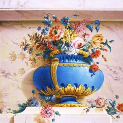 Пазл: Натюрморт с цветами в нише